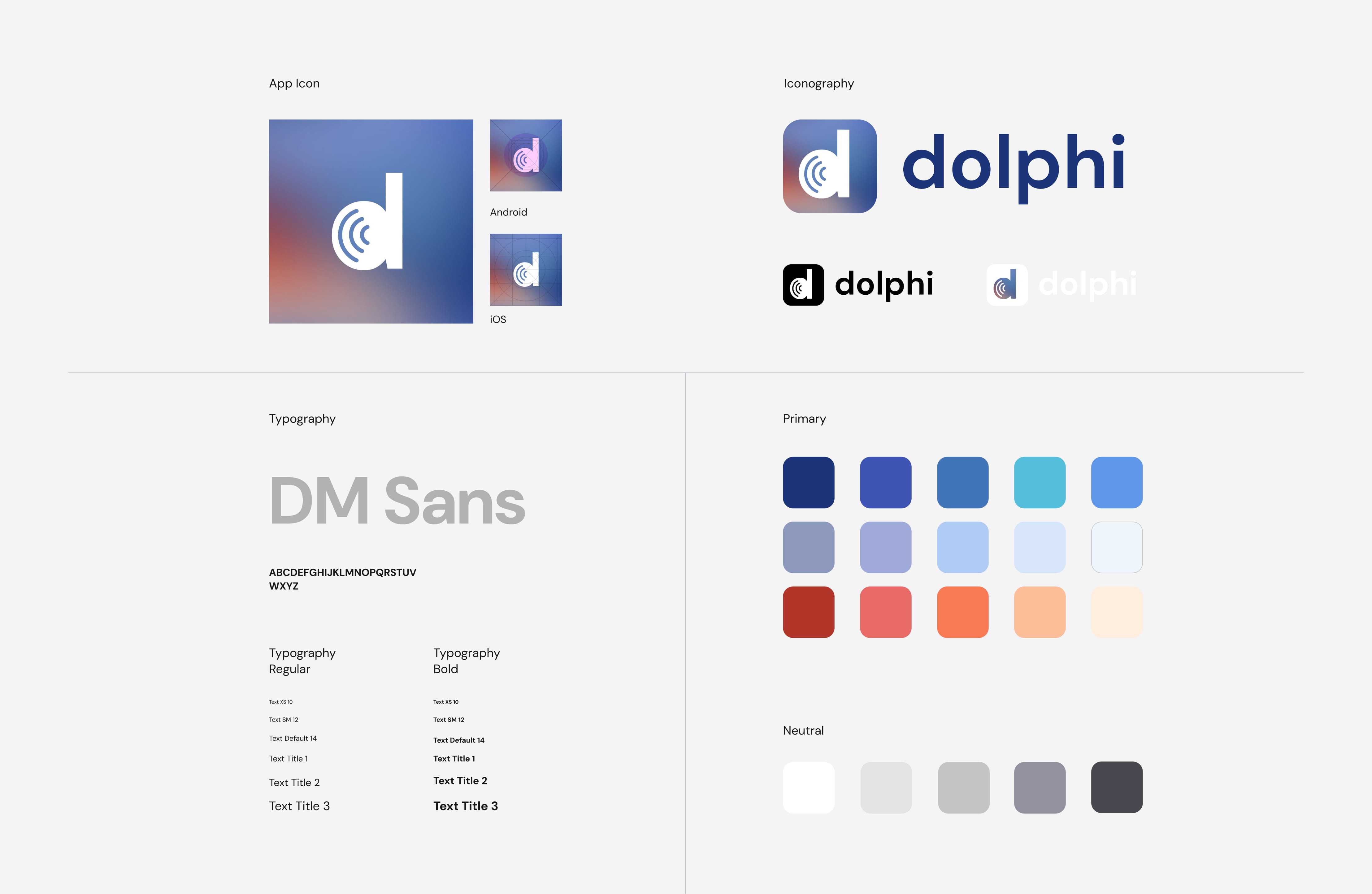 Dolphi style guide and component spec